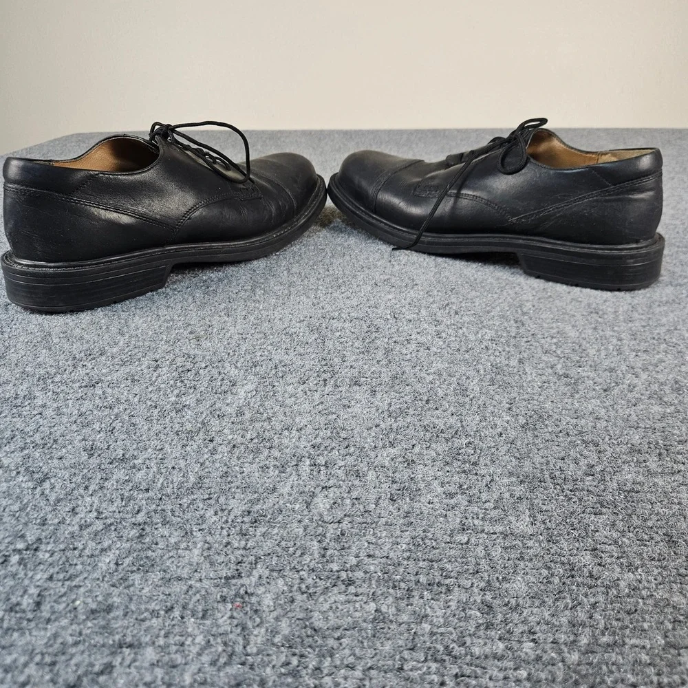 Nunn Bush Mens Black‎ Leather Cap Toe Oxford Dress Shoes 81168 01 8.5 M